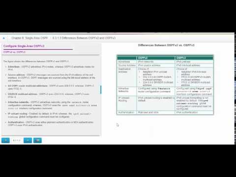 NET 126 Chapter 8   Configuring Single Area OSPFv3