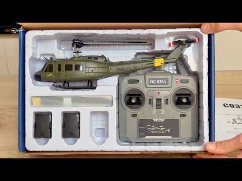 Micro Bell UH-1 Huey🫡 | Unboxing & Maiden Flight | RC ERA C032 | RTRHobby