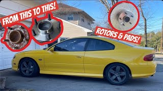 2004 GTO Front Bearings n Brakes : Part 1
