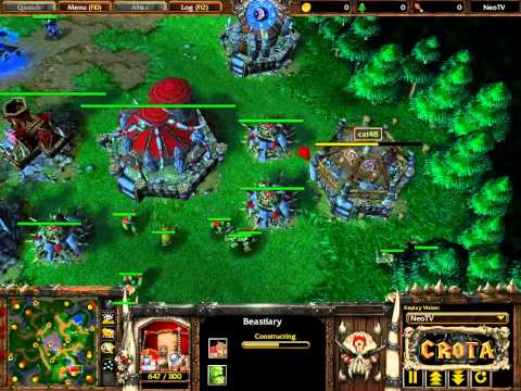 Fly (Orc) vs Zhou XiXi (NE) - G1 - WarCraft 3 - WC836