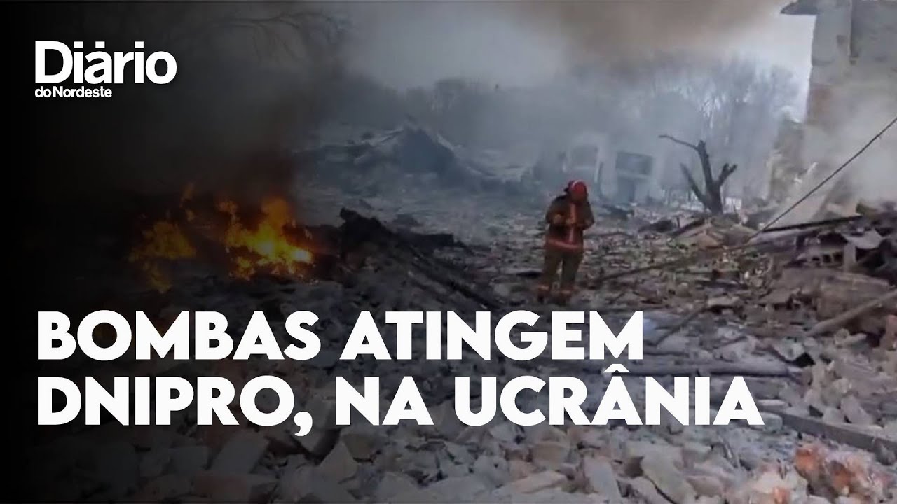 Imagem da notícia: Bombardeios atingem zonas civis de Dnipro, na Ucrânia