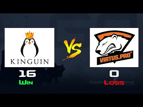 Team Kinguin vs VirtusPro 16-0 | Cache  | FaceIT Stage 2 Final | CS:GO
