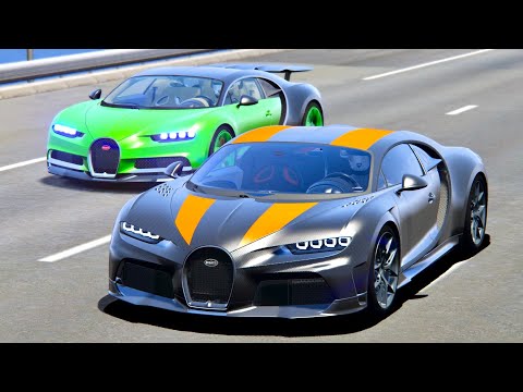 Bugatti Chiron Super Sport 300+ vs Bugatti Chiron Nos - Drag Race 20KM
