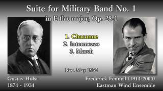 Holst:SuiteforMilitaryBandNo.1,Fennell&EastmanWE1955ホルスト組曲第1番フェネル