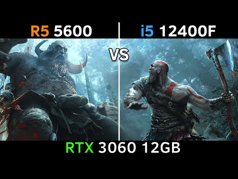 Ryzen 5 5600 vs Intel i5 12400F | RTX 3060 12GB | Test in 7 Games | Intel vs AMD Comparison 2022