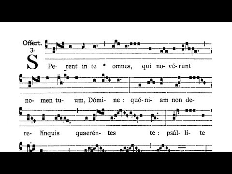 Dominica III post Pentecosten (III Sunday after Pentecost) - Offertorium (Sperent in te)