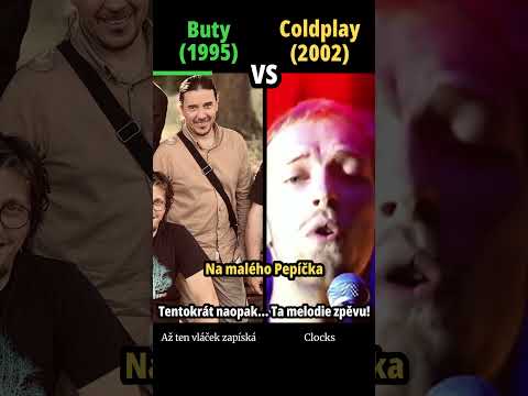 COLDPLAY vs BUTY - Až ten vláček zapíská (Clocks) - #shorts #hudba #versus