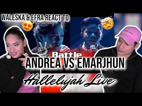 Truly ASTONISHING👏🎤! Bamboo's Battle Round: Andrea vs. Emarjhun - Hallelujah| Waleska & Efra react