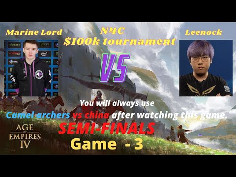 N4C Tournament $100k - AOE 4 - Marine Lord vs Leenock | Game - 3 (semifinals)