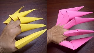 2 EASY PAPER CLAWS TUTORIAL VIDEOS FOR HALLOWEEN