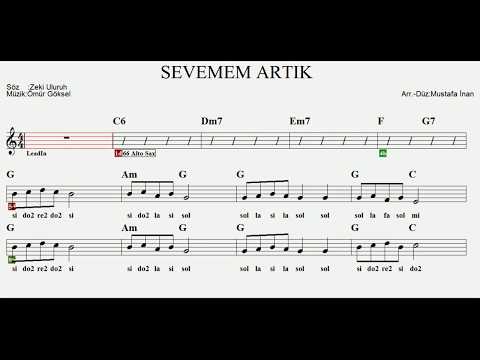 SEVEMEM ARTIK--C--(Play Along)--:Flute,Violin,Guitar,Keyboard,Melodica,Recorder.