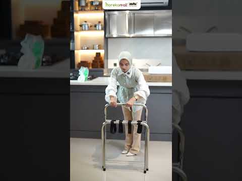Luggage Rack Stainless Steel Rak Koper Lipat Compact Hospitality | Mutu LGR-102 on Youtube