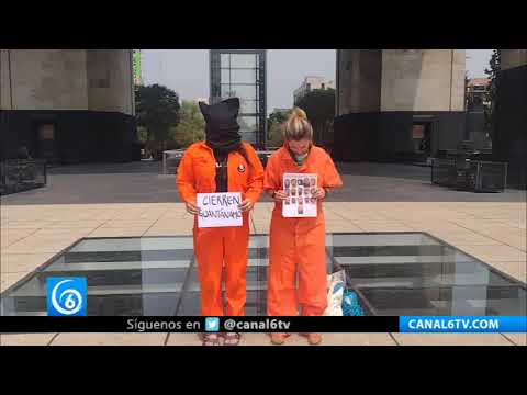 Activistas internacionales se manifiestan para exigir el cierre de la prisión en Guantánamo