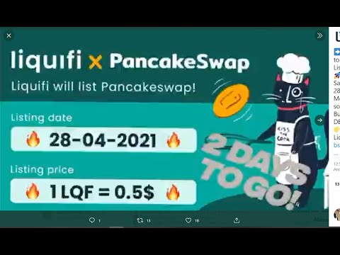 Kèo Dự List Sàn Pancake 28/4 Airdrop Liquifi  12 LQF [~$6] + 4 LQF [~$2] per referral