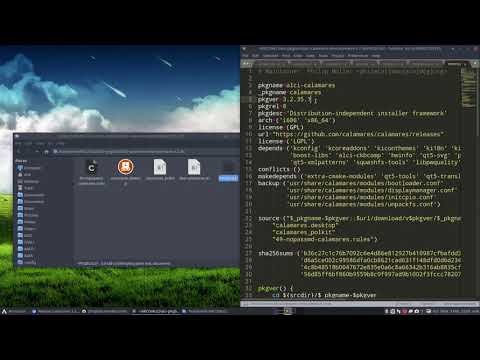 ArcoLinux : 1855 ALCI - Building a new calamares - development version