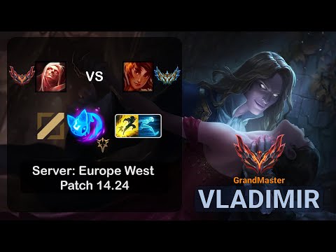 Vladimir Mid vs Taliyah - EUW GrandMaster - Patch 14.24