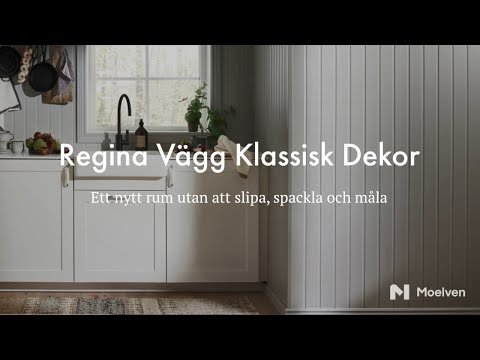 Panelskiva Moelven Regina Vägg Pärlspont Dekor 2 st/frp