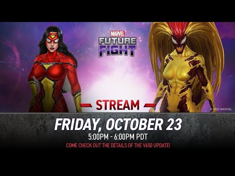 REACTING TO THE MARVEL FUTURE FIGHT V650 SYMBIOTE UPDATE LIVESTREAM