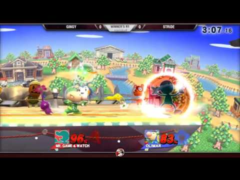 VS Weekly 1/7/16 - Winners R1 - Gingy (G&W) vs. Stride (Olimar) - Smash 4