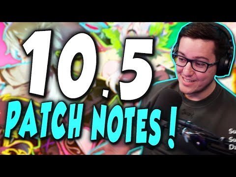 PATCH NOTES 10.5: NEW VTUBER SKINS(NEMS BEST SKIN), AA WARRIOR BUFFS, AND TYR JUNGLE IS NOW BROKEN