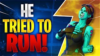 HE TRIED TO RUN! Feat. C9 Zoof (Fortnite Battle Royale)
