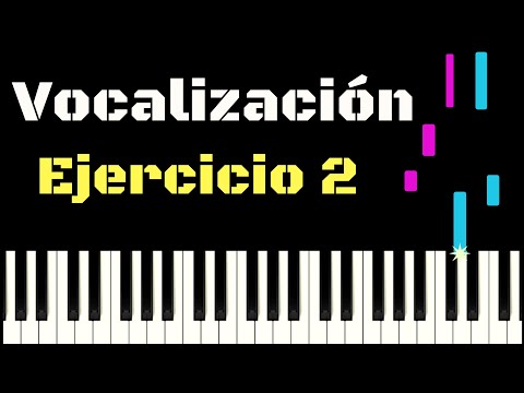 EJERCICIO DE VOCALIZACIÓN 2 - Tutorial piano (Versión más rápida y extendida)