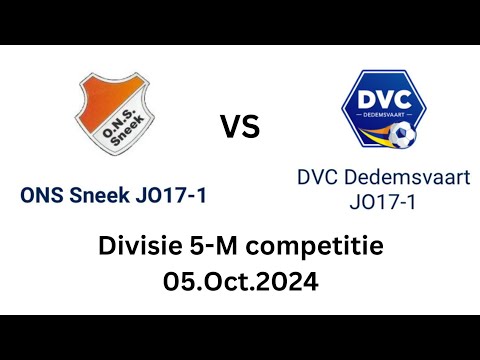 ONS Sneek JO17-1 vs DVC Dedemsvaart JO17-1 (Divisie 5-M Competitie 05.Oct.2024)-Full