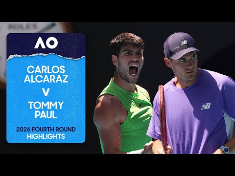 Carlos Alcaraz v Tommy Paul Highlights | Australian Open 2026 Fourth Round
