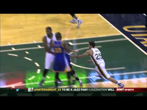 Stephen Curry Draining Three | Warriors vs Jazz | 11.30.2015