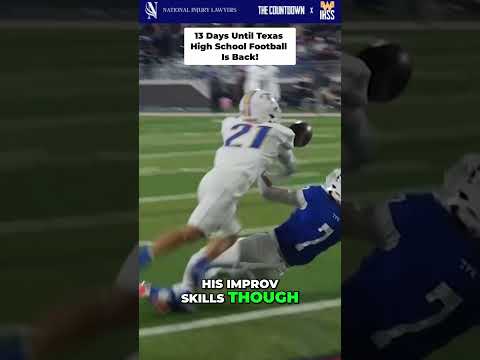 Posting 1 play every day until Texas High School Football is back! 13 Days left!
