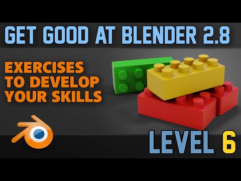 Beginner Exercises | Part 6 | Lego Bricks | Hard Surface Modelling 2 | Blender 2.8