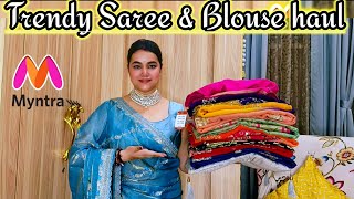 Beautiful Saree & Blouse haul from Myntra @PoojaRikichoyal