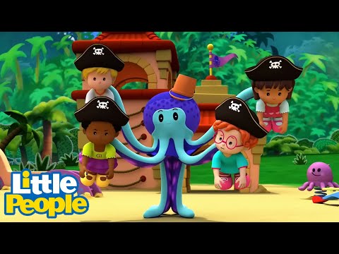 Fisher Price Little People | Octopus Traps The Little Pirates | New Episodes | Kids Cartoons - Kids TV Series, Kingdom Kids Zone - Little People - Fisher Price