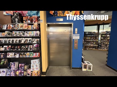 ROUGH Thyssenkrupp Hydraulic Elevator in VStock at Chesterfield Mall in Chesterfield, MO