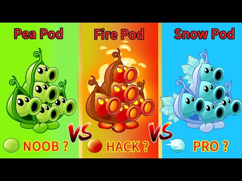 PvZ 2 Gameplay - Every Pea vs SNOW Pea vs FIRE Pea - Who Will Win ? - Plant Vs Plant