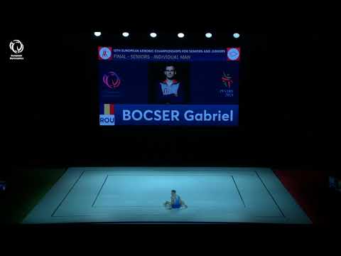 Gabriel BOCSER (ROU) - 2021 Aerobics Europeans, Individual Men final