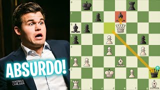 Magnus Carlsen não acreditou no que viu no tabuleiro!