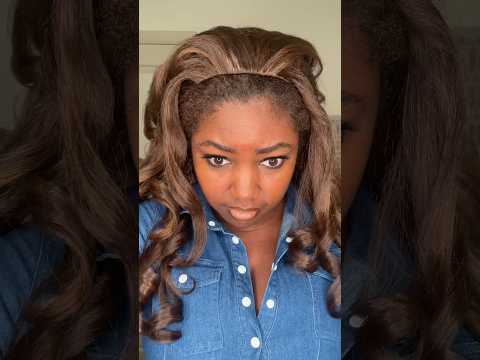 A $20 Natural Looking Half Wig 😱 | #stunna by Outre #protectivestyles #synethicwigs #outrehair