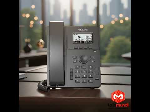 Video do produto Telefone IP FlyingVoice P20P 2 Linhas SIP Wi-Fi PoE HD