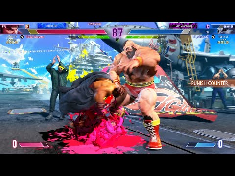 Street Fighter 6 Zangief Wrestles Ryu On A Military Vessel