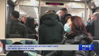 LIRR adjusts after first day of new service plan