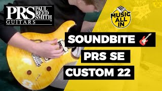 Video thumbnail for Soundbite PRS SE Custom 22 Semi Hollow Santana Yellow | Music All In by Music All In