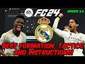 EA FC 24 - BEST REAL MADRID Formation, Tactics and Instructions