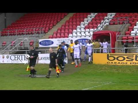 EAL Fenton Cup Final 2015 - Chingford Athletic and Cranes United make their entrance