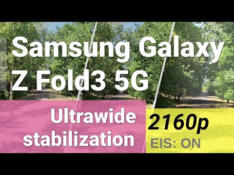 4K 2160p stabilization test (ultrawide camera) - Samsung Galaxy Z Fold3 5G