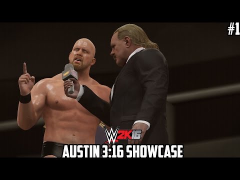 WWE 2K16 - 2K Showcase -"Austin 3:16" Part 01 [WWE 2K16 Showcase Mode Ep 01]