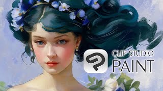 CLIP STUDIO PAINT Ver2.0的混色功能,提供接近傳統畫具的繪圖體驗。feat. Alpay Efe