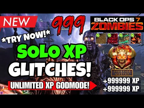 BEST SOLO BO7 ZOMBIES GLITCHES! SOLO UNLIMITED XP GODMODE & AFK TO LEVEL 1000 FAST!