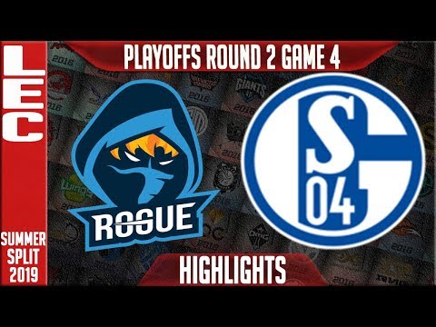 RGE vs S04 Highlights Game 4 | LEC Summeer 2019 Playoffs Quarterfinals | Rogue vs Schalke 04