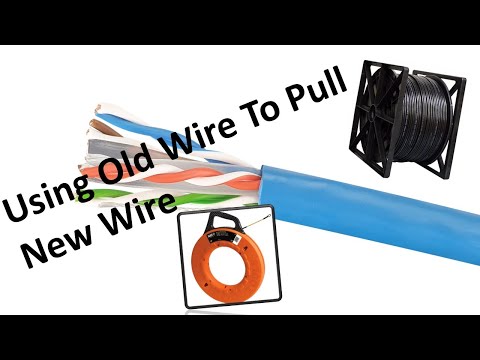 Trick to use old wire to pull new wire!